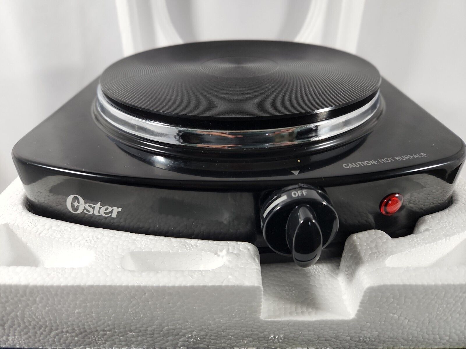 Oster, Single Burner, Table Stove, Black, Adjustable Tmp Model CKSTSB100-B - Fresh Stock Dated February 2026