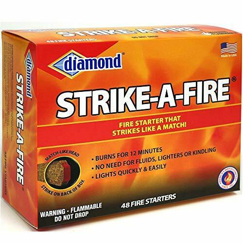 Diamond Strike a Fire FireStarter Kit, 48 count/box - 2 box package (96 Total) - Fresh Stock Dated December 2025