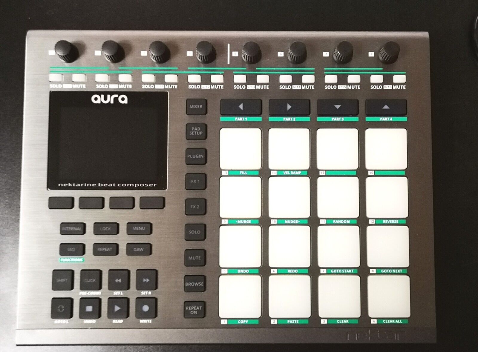 Nektar Aura USB MIDI Pad Controller Near unused English Manual - Fresh Stock Dated December 2025