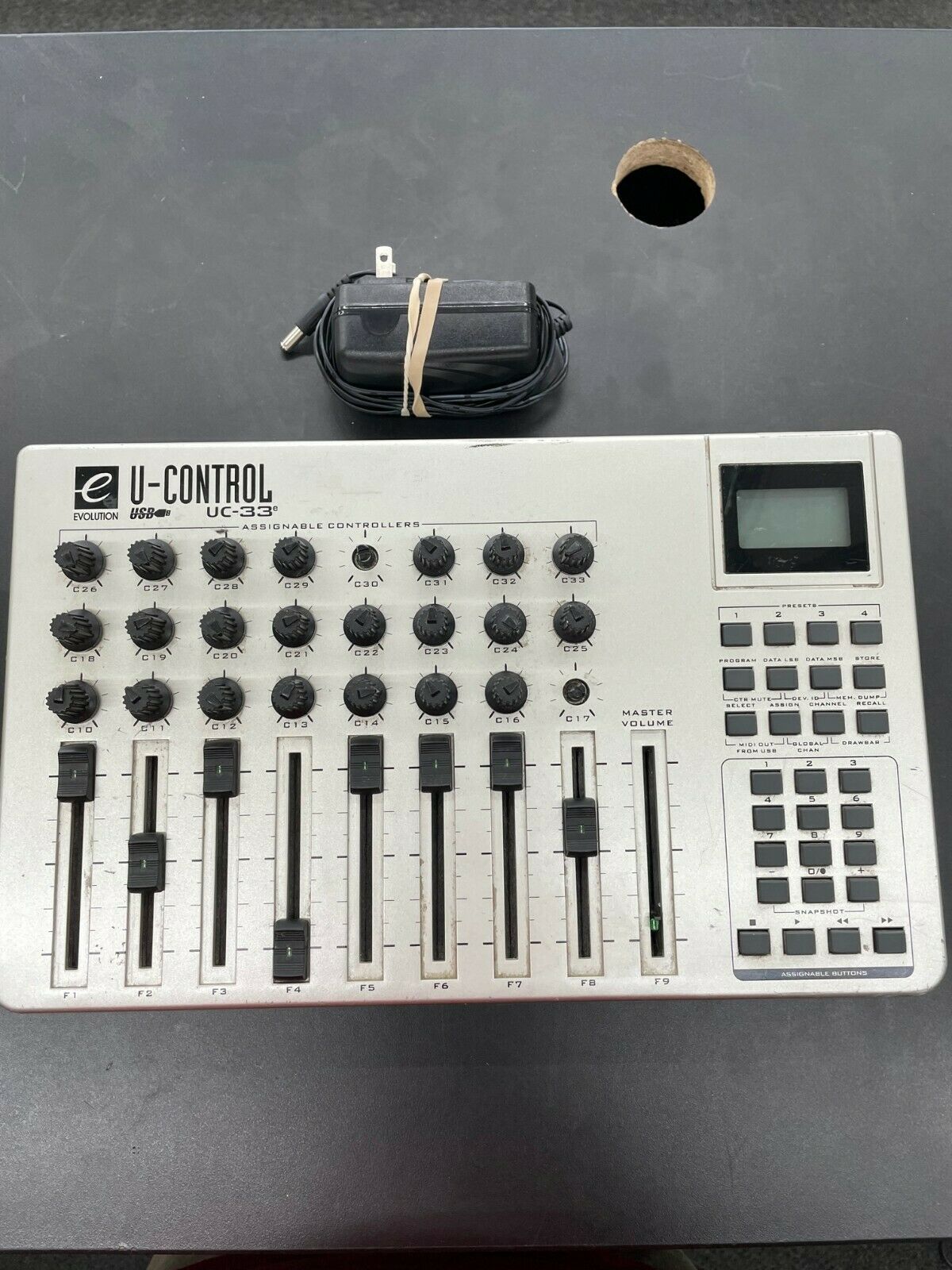 Evolution U-Control UC-33e USB & MIDI Mixer DAW Controller - Fresh Stock Dated December 2025