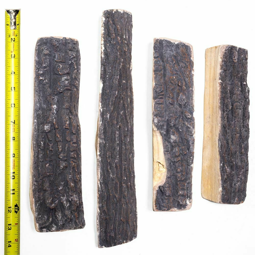 8PC Set Realistic Flame Large Ceramic Wood Ash Logs Fire pit Log Kit - Fresh Stock Dated December 2025