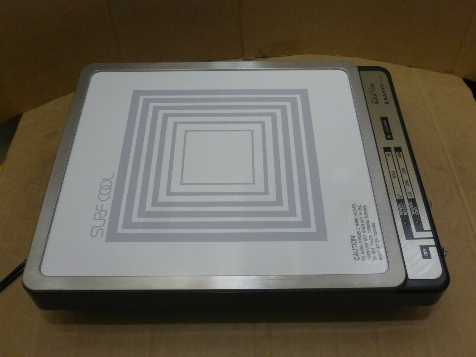 Sanyo Surf Cool Portable Induction Cooktop Vintage Very RARE - Fresh Stock Dated February 2026