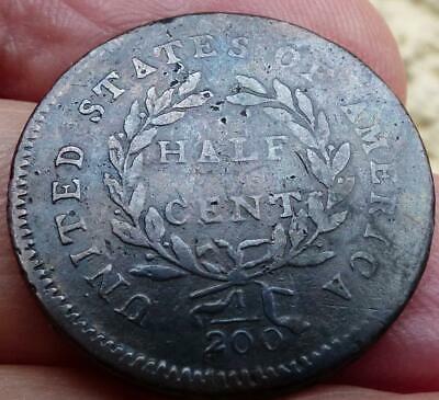 REDUCED AGAIN!! 1794 HIGH RELIEF HEAD LIBERTY CAP HALF CENT VF DETAILS - Fresh Stock Dated December 2025