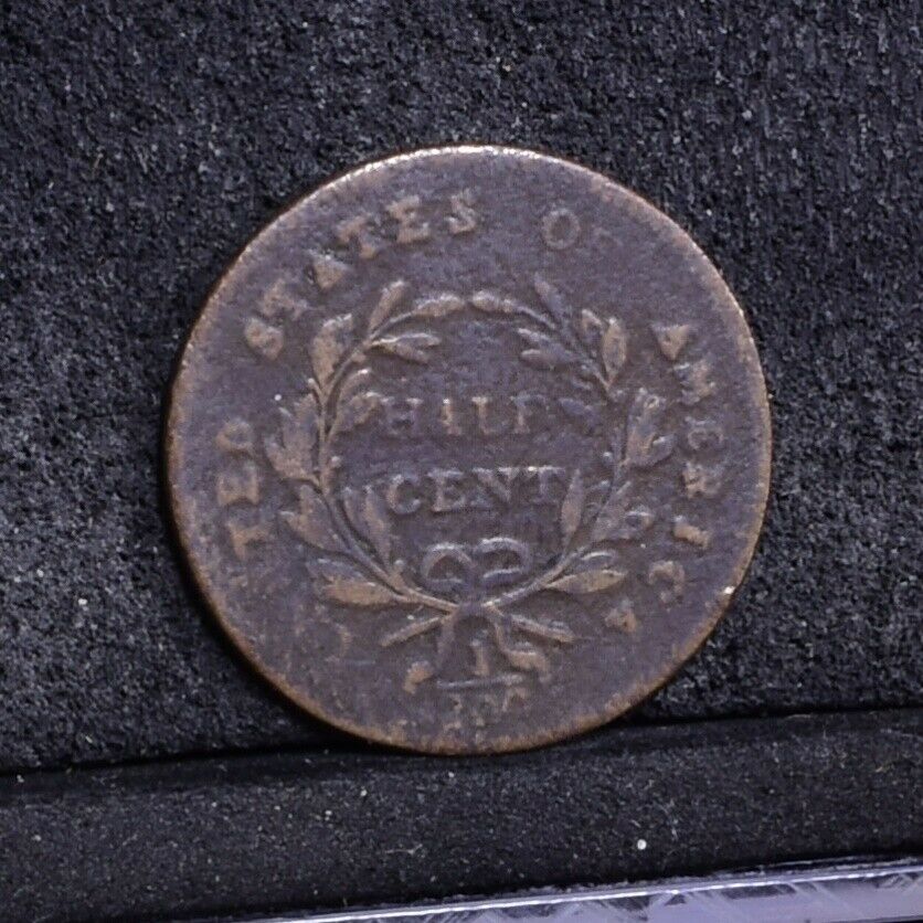 1797 Half Cent - Plain Edge - VG (#35663) - Fresh Stock Dated December 2025