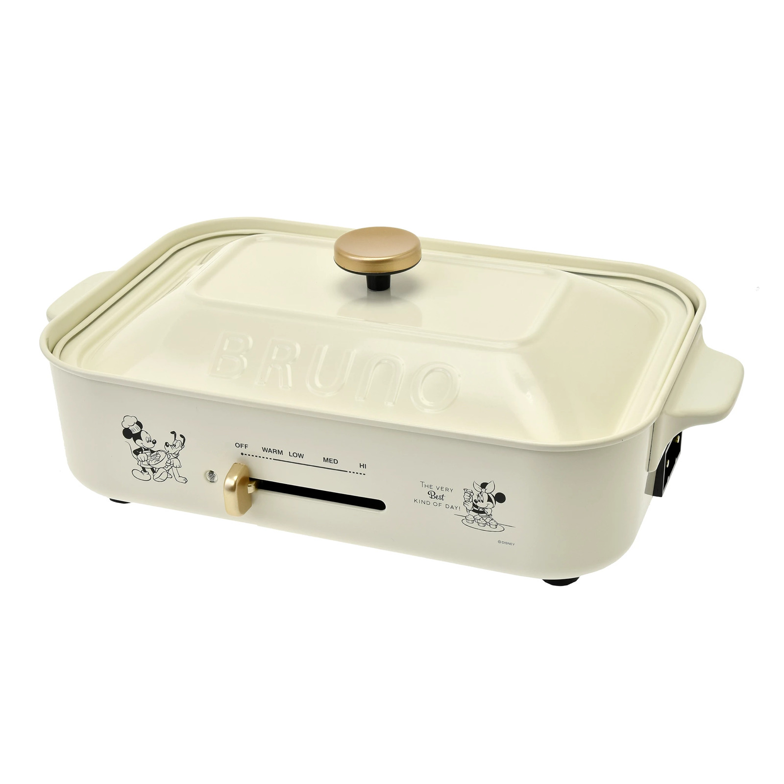 Disney BRUNO Mickey, Minnie, Pluto Compact Hot Plate Red or White H449 - Fresh Stock Dated February 2026