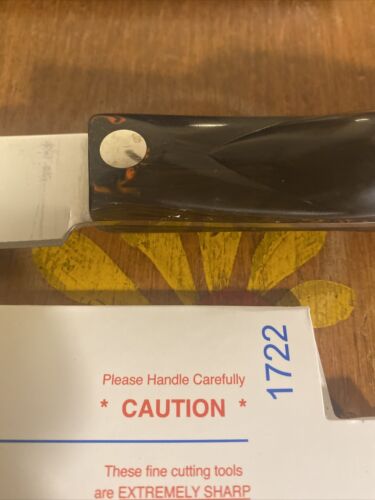 VTG USA CUTCO 1722 Butcher Knife Classic Brown Handle Factory Sharpened - Fresh Stock Dated January 2026