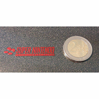 Super Nintendo SNES Label / Aufkleber / Sticker / Badge / Logo 46mm x 9mm [244b] - Fresh Stock Dated December 2025