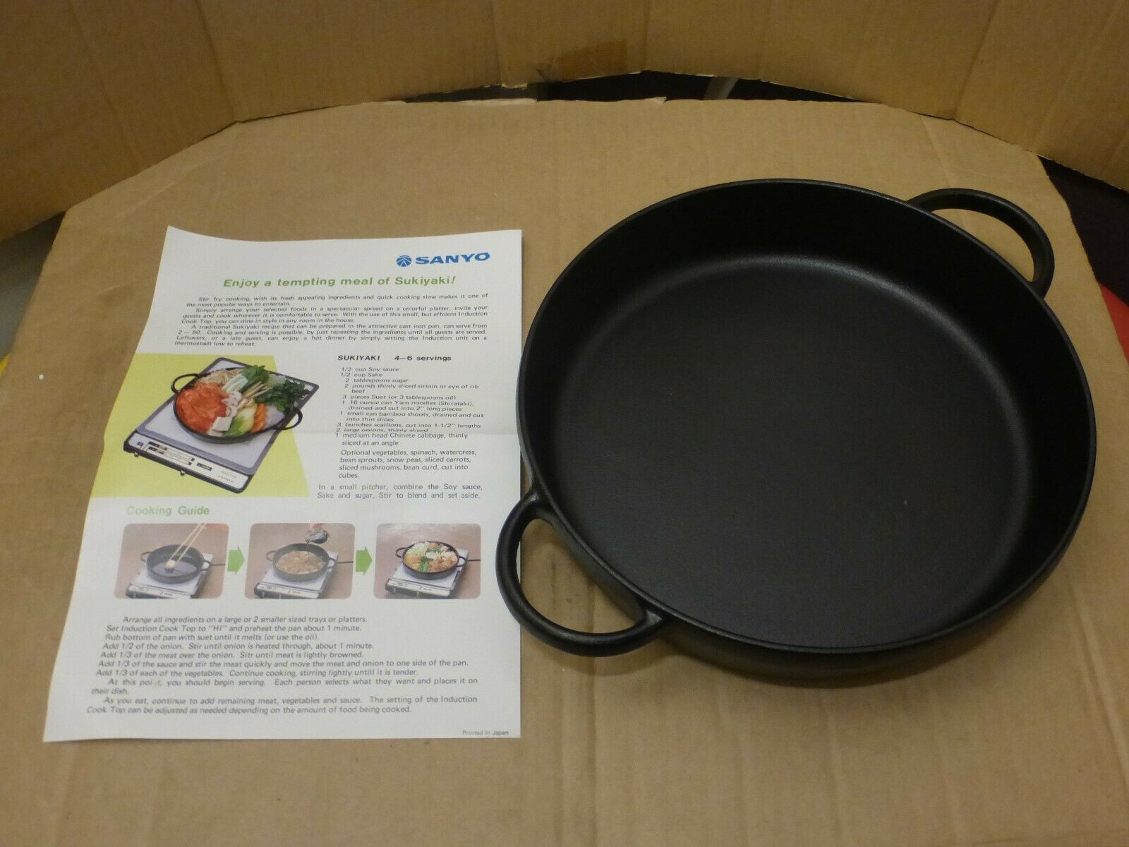 Sanyo Surf Cool Portable Induction Cooktop Vintage Very RARE - Fresh Stock Dated February 2026