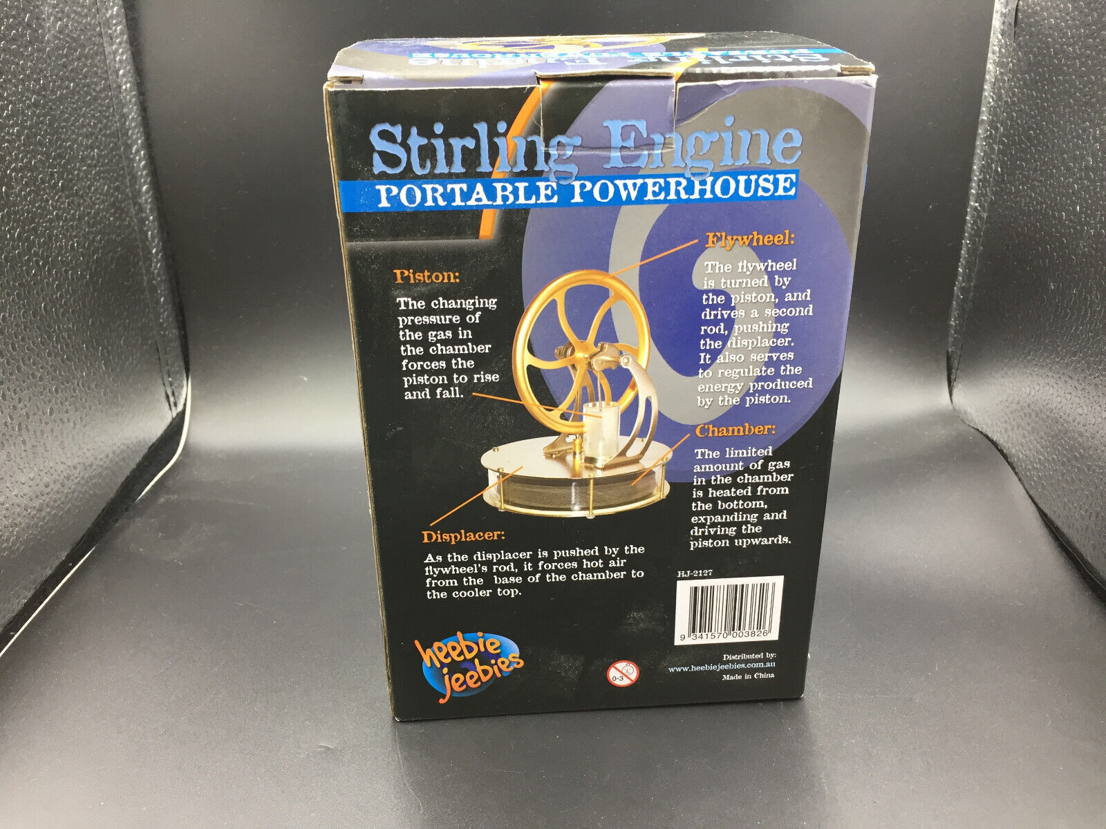 Heebie Jeebies Stirling Engine Portable Powerhouse Teacup Motor Model HJ-2127 - Fresh Stock Dated February 2026