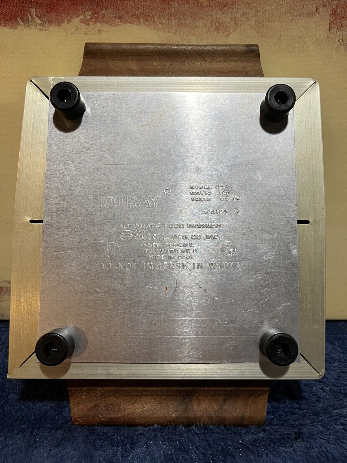 Vintage Salton Hotray Servette Single Burner Hot Plate Model H 100 Works. - Fresh Stock Dated February 2026