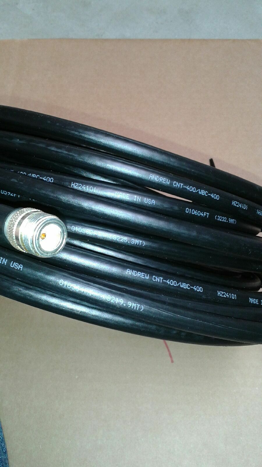 US  MADE  LMR-400  N  Male to  N Female    25 FT  Antenna Coax  Cable - Fresh Stock Dated December 2025