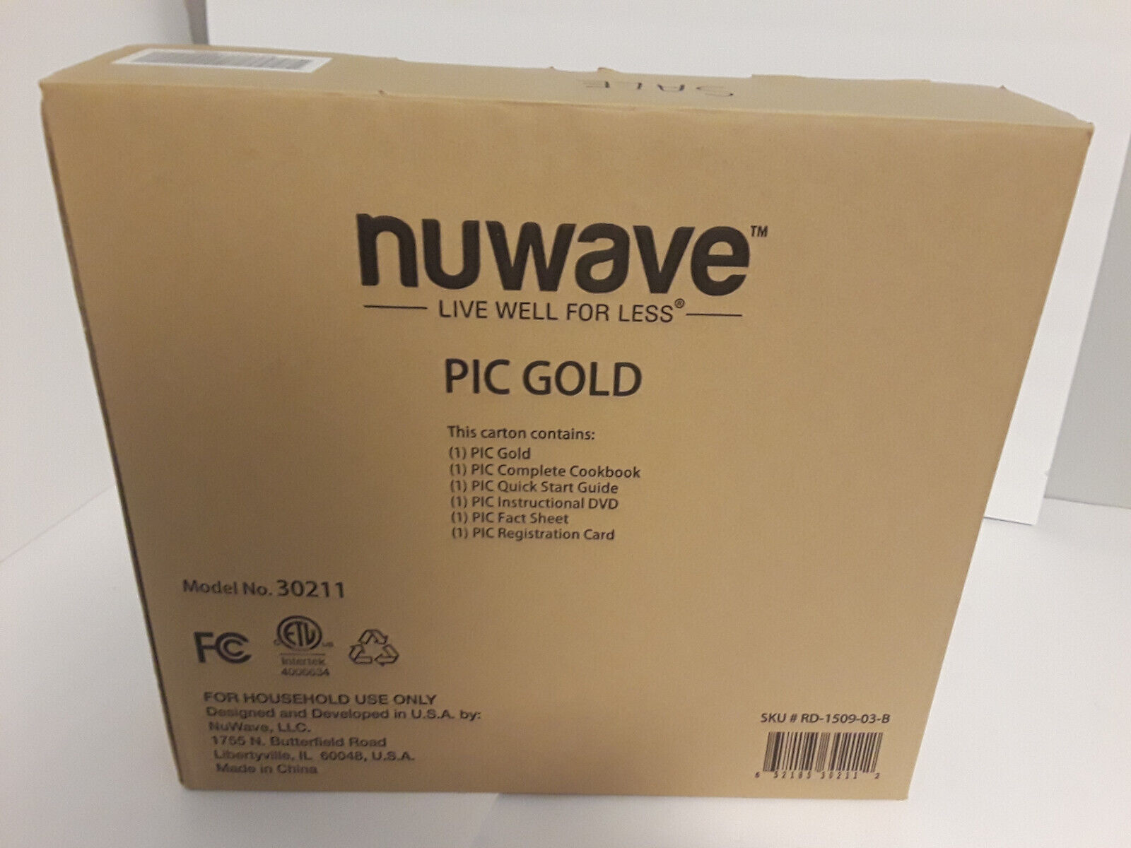 Nuwave 30211 PIC Gold Portable Precision Induction Cooktop NEW - Fresh Stock Dated February 2026