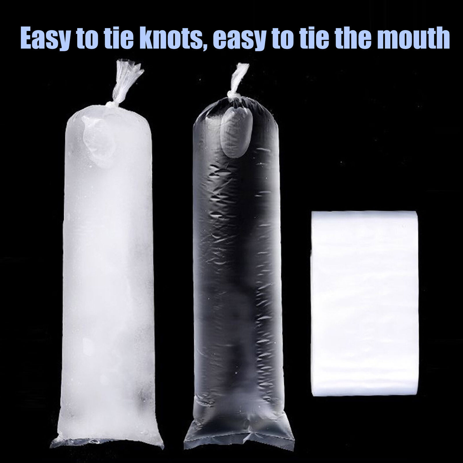 100 Pcs Ice Lolly Bags Plastic Ice Cream Mold Bags Disposable Ice Cream Bags - Fresh Stock Dated February 2026