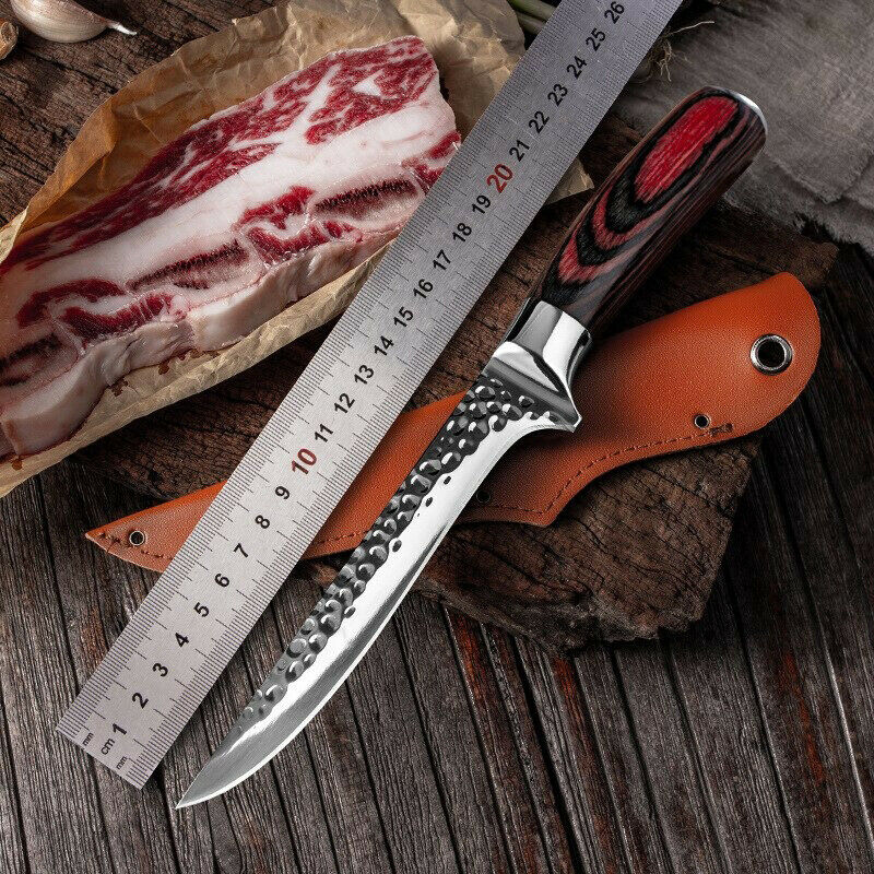 Hammer Forged Boning knife Meat Cleaver Chef cooking Sharp Kitchen knives tool - Fresh Stock Dated January 2026