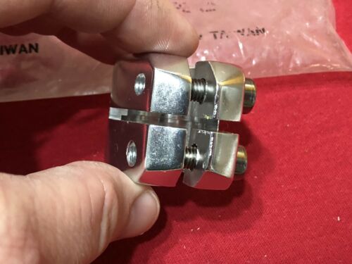 UNUSED SILVER 1 INCH GT DOUBLE SEAT POST CLAMP OLD SCHOOL BMX - Fresh Stock Dated December 2025