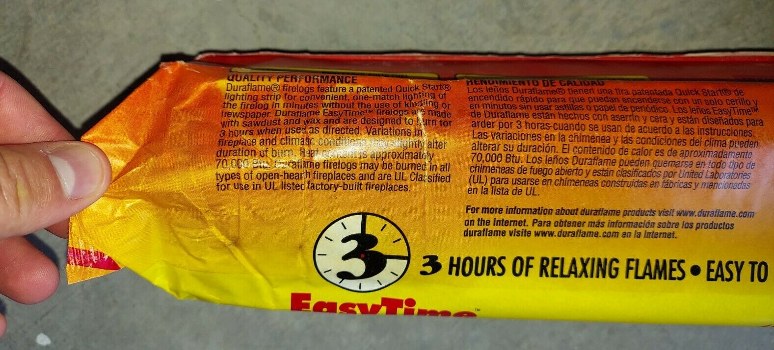 Duraflame Firelogs 5 lbs Logs 3 Hour Burn Time Indoor/Outdoor New Firestarter - Fresh Stock Dated December 2025