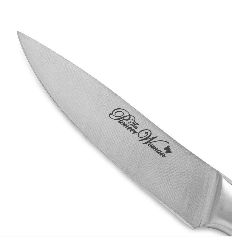 The Pioneer Woman Pioneer Signature 3.5 in Stainless Steel Paring Knife, Floral - Fresh Stock Dated January 2026