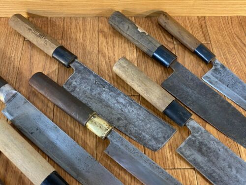 Japanese Chef's Kitchen Knife Set 9 Piece DEBA NAKIRI SANTOKU from Japan UK230 - Fresh Stock Dated January 2026