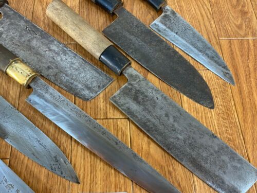 Japanese Chef's Kitchen Knife Set 9 Piece DEBA NAKIRI SANTOKU from Japan UK230 - Fresh Stock Dated January 2026