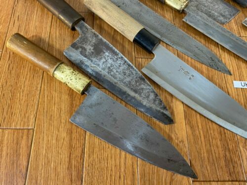 Japanese Chef's Kitchen Knife Set 9 Piece DEBA NAKIRI SANTOKU from Japan UK230 - Fresh Stock Dated January 2026