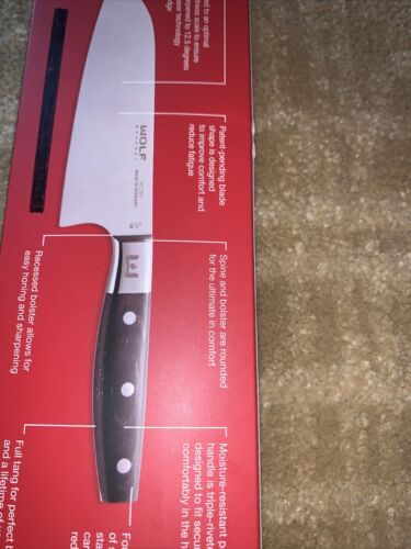 Wolf Gourmet 11.5” With Handle 6.5” Blade Length Chefs Knife - Fresh Stock Dated January 2026