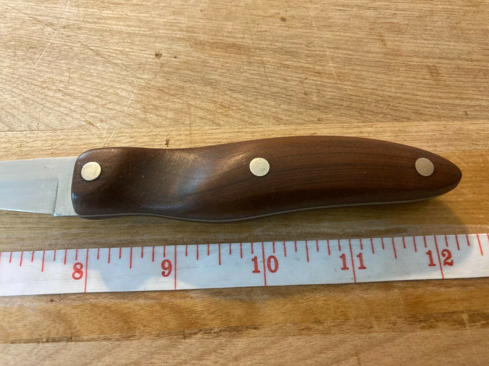 Vintage CUTCO #21 Stainless Steel Trimming Knife Brown Composite Handle Olean NY - Fresh Stock Dated January 2026