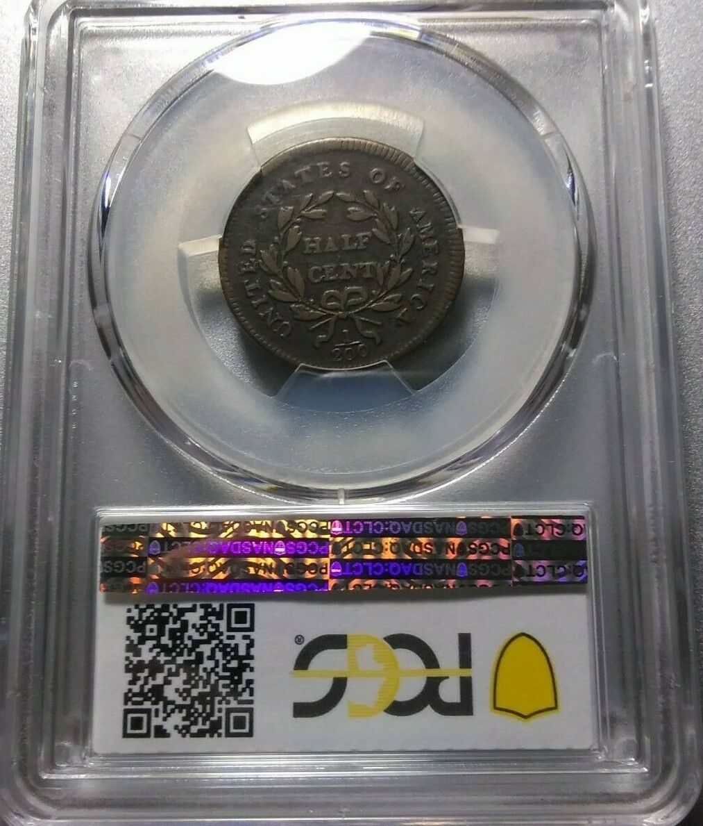 1795 Liberty Cap HALF CENT >Lettered Edge< PCGS VG10 >RARE< SUPER FAST SHIPPING! - Fresh Stock Dated December 2025