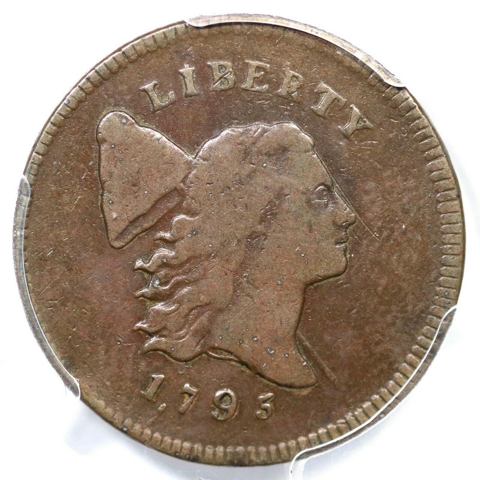 1795 C-4 R-3 PCGS F 15 Punctuated Date Liberty Cap Half Cent Coin 1/2c - Fresh Stock Dated December 2025