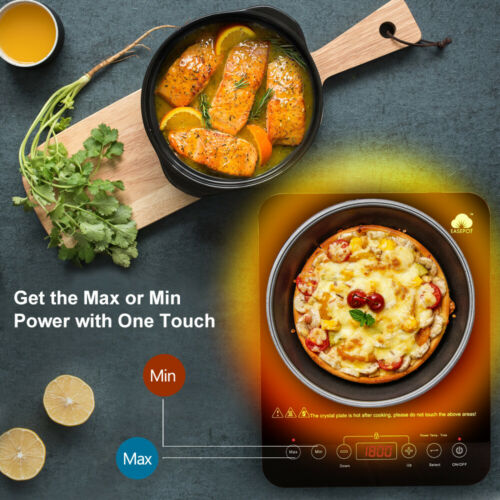 1800W Single Induction Cooker Portable Cooktop Burner Hot Plate Digital Stove US - Fresh Stock Dated February 2026