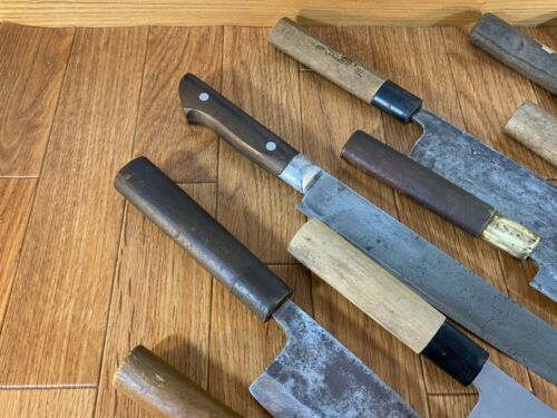 Japanese Chef's Kitchen Knife Set 9 Piece DEBA NAKIRI SANTOKU from Japan UK230 - Fresh Stock Dated January 2026
