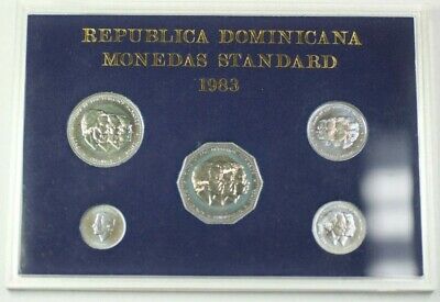1983 Dominican Republic Standard Coins in Plastic Case - Fresh Stock Dated December 2025