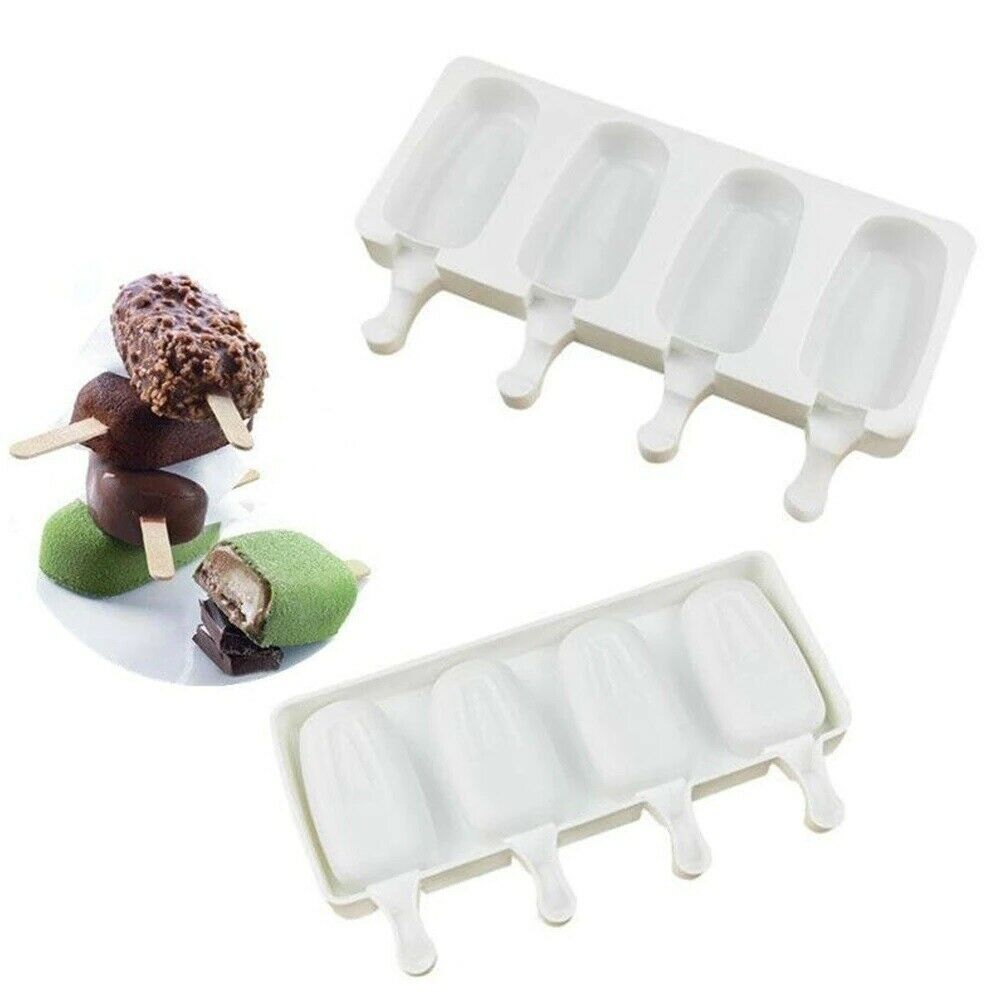 Silicone Ice Cream Cake Mold Ice Baking Mould Dessert Maker Tool mini sticks - Fresh Stock Dated February 2026