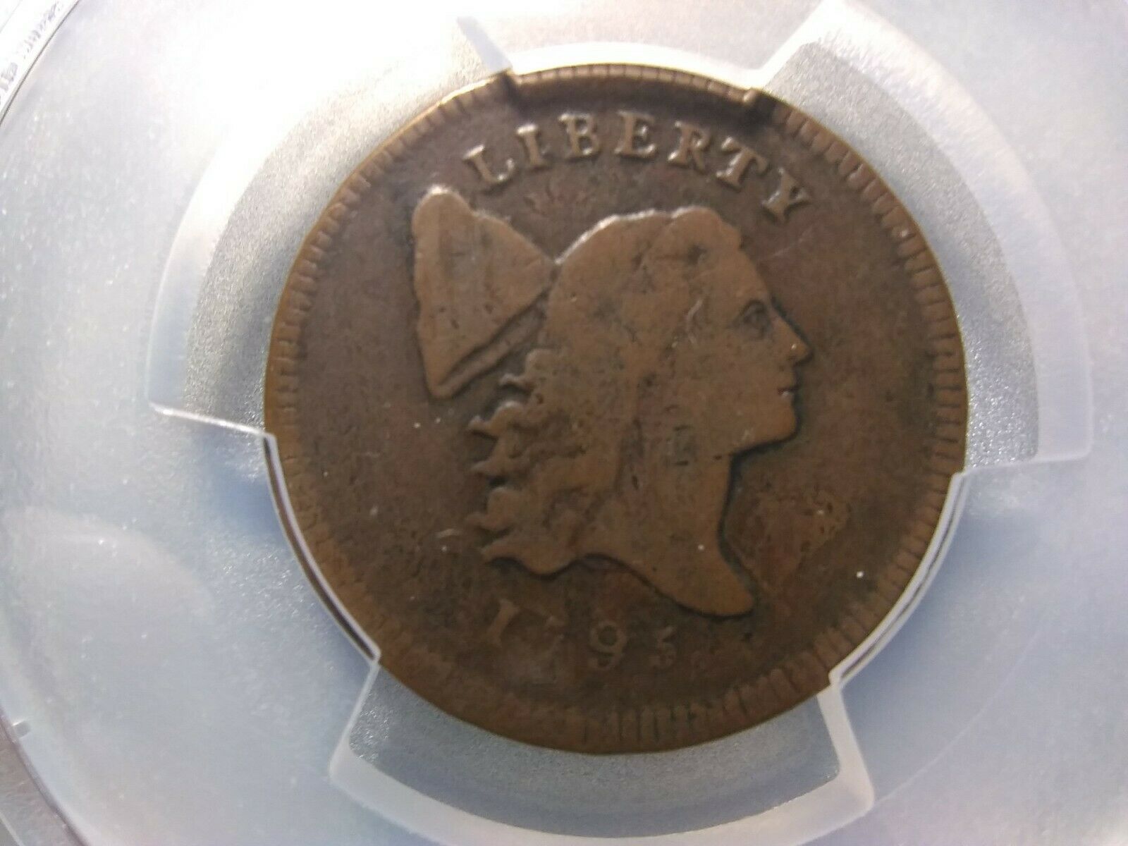 1795 Liberty Cap HALF CENT >Lettered Edge< PCGS VG10 >RARE< SUPER FAST SHIPPING! - Fresh Stock Dated December 2025