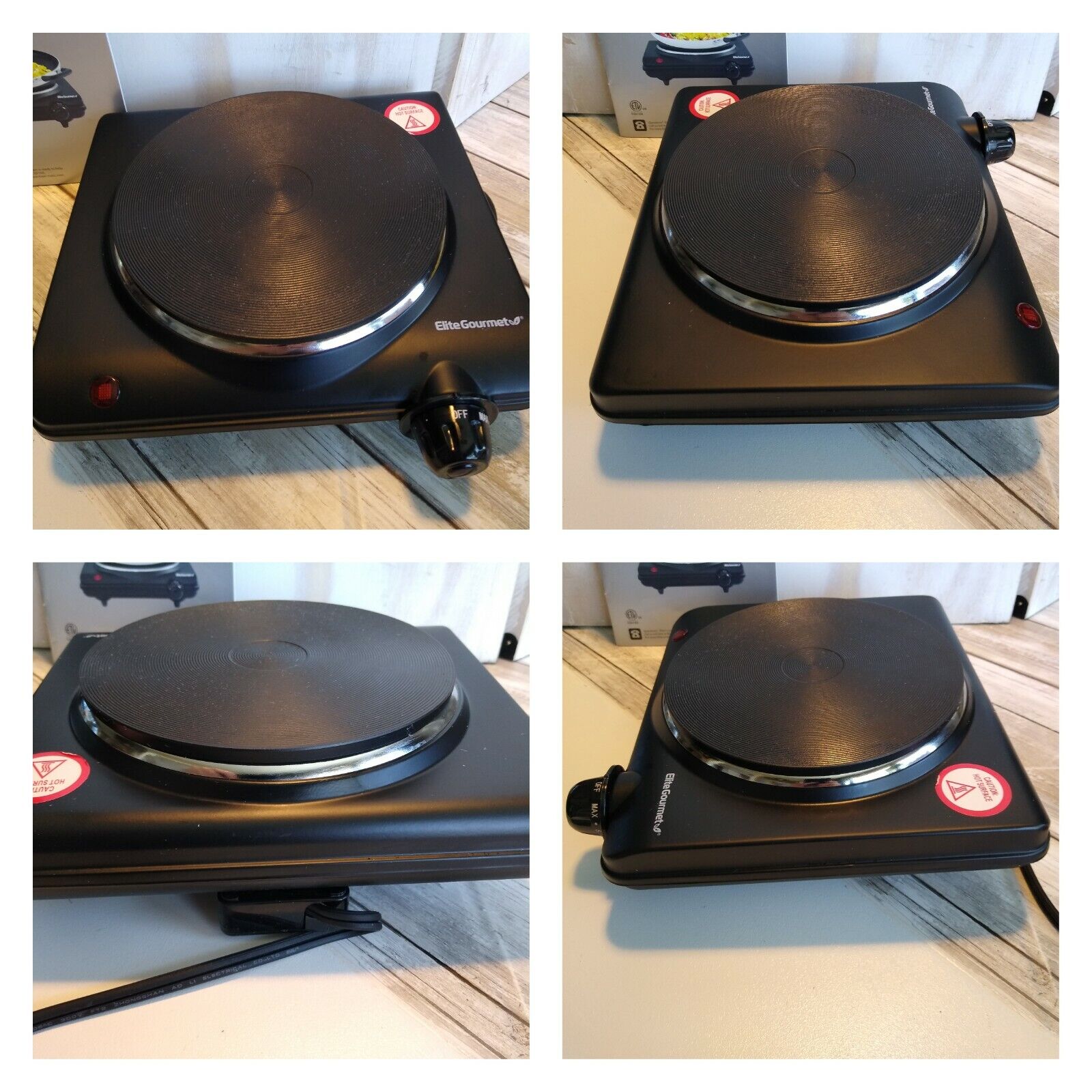 Elite Gourmet Electric Burner Single Burner Hot Plate ESB-301BF - Fresh Stock Dated February 2026