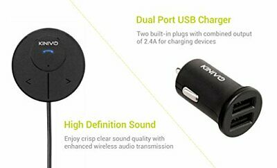 BTC480 Hands-Free Bluetooth Car Kit (for Cars with 3.5mm Aux Input, Magnetic - Fresh Stock Dated December 2025