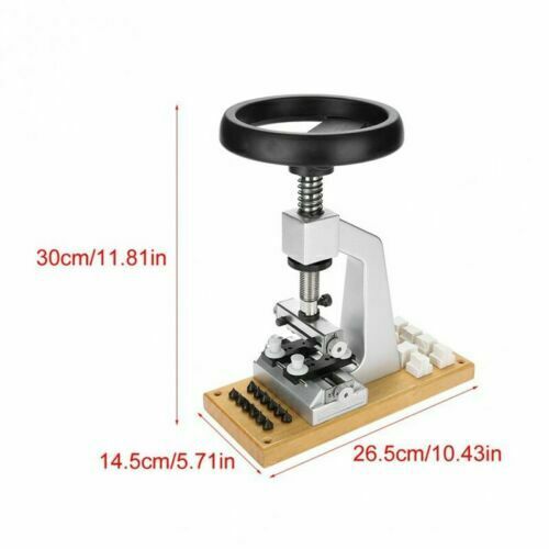 5700 Bench Watch Case Opener w/ Woodl Base Watchmaker Watch Repair Tool - Fresh Stock Dated December 2025