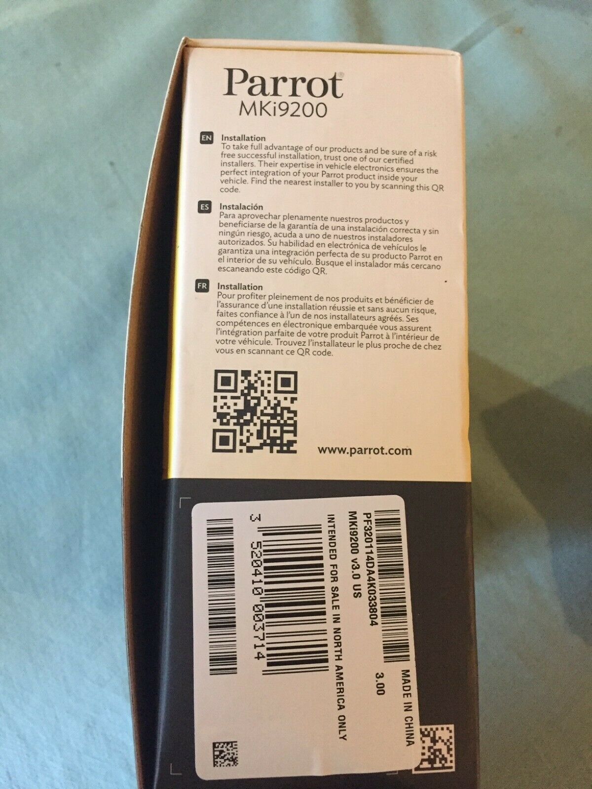 Parrot MKI9200 ADVANCED HANDS FREE MUSIC SYSTEM W/BLUETOOTH WIRELESS TECHNOLOGY - Fresh Stock Dated December 2025