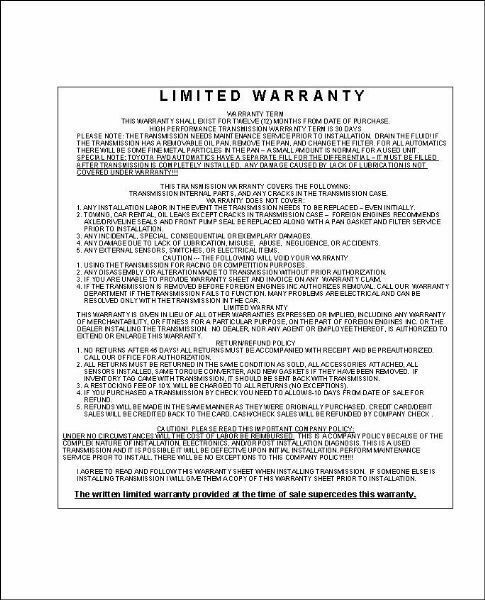 00 01 02 03 04 05 06 NISSAN SENTRA MANUAL TRANSMISSION 1.8L 5 spd MT RS5F70A - Fresh Stock Dated December 2025