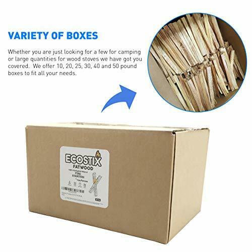 Eco-Stix Fatwood Fire Starter Kindling Firewood Sticks 25 Lbs - Fresh Stock Dated December 2025