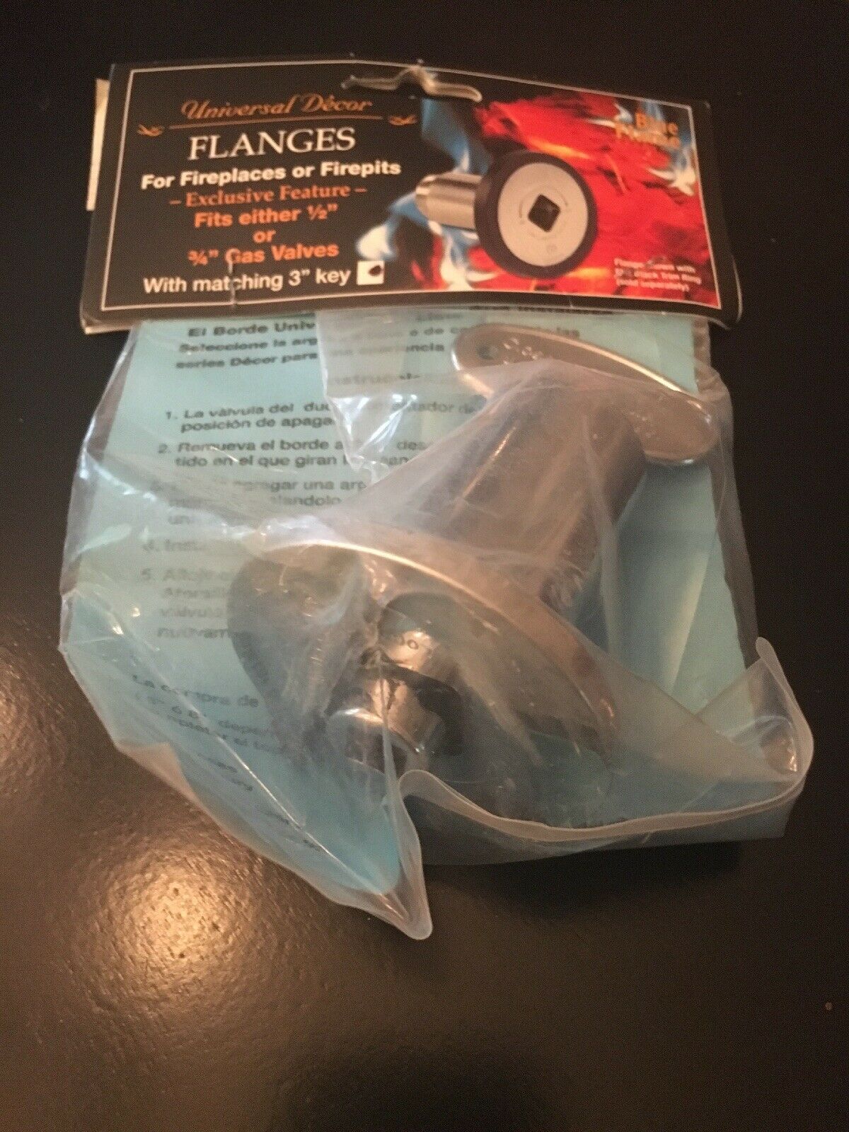 Blue Flame Universal Decor Fireplace Flange w 3