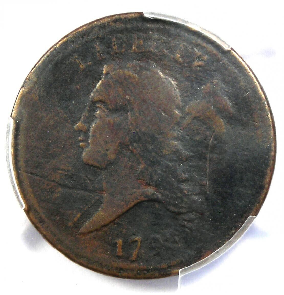 1793 Liberty Cap Flowing Hair Half Cent 1/2C - PCGS VG Detail - Rare Coin! - Fresh Stock Dated December 2025