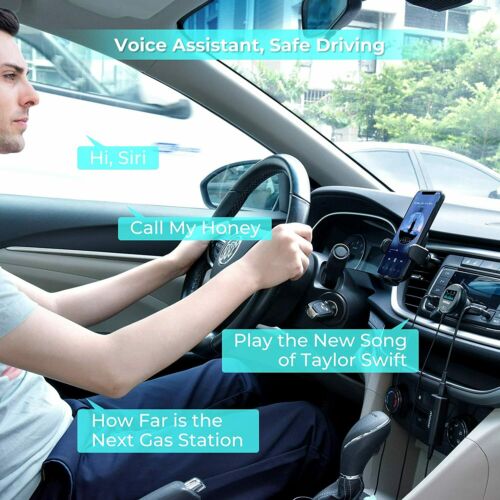 Mpow Bluetooth 5.0 Car Kit Wireless Receiver W/ 3.5mm Ground Loop Noise Isolator - Fresh Stock Dated December 2025