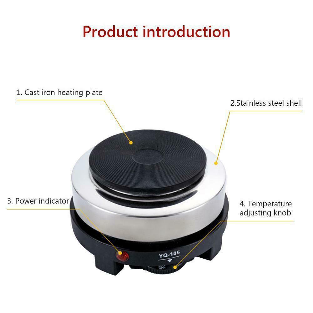 Mini Electric Stove Hot Plates Kitchen Portable 220V HZ 50 500W Y9R2 - Fresh Stock Dated February 2026