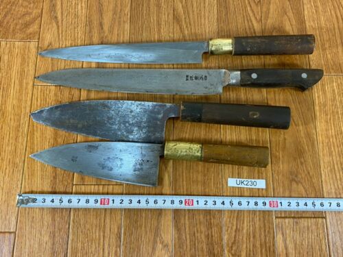 Japanese Chef's Kitchen Knife Set 9 Piece DEBA NAKIRI SANTOKU from Japan UK230 - Fresh Stock Dated January 2026