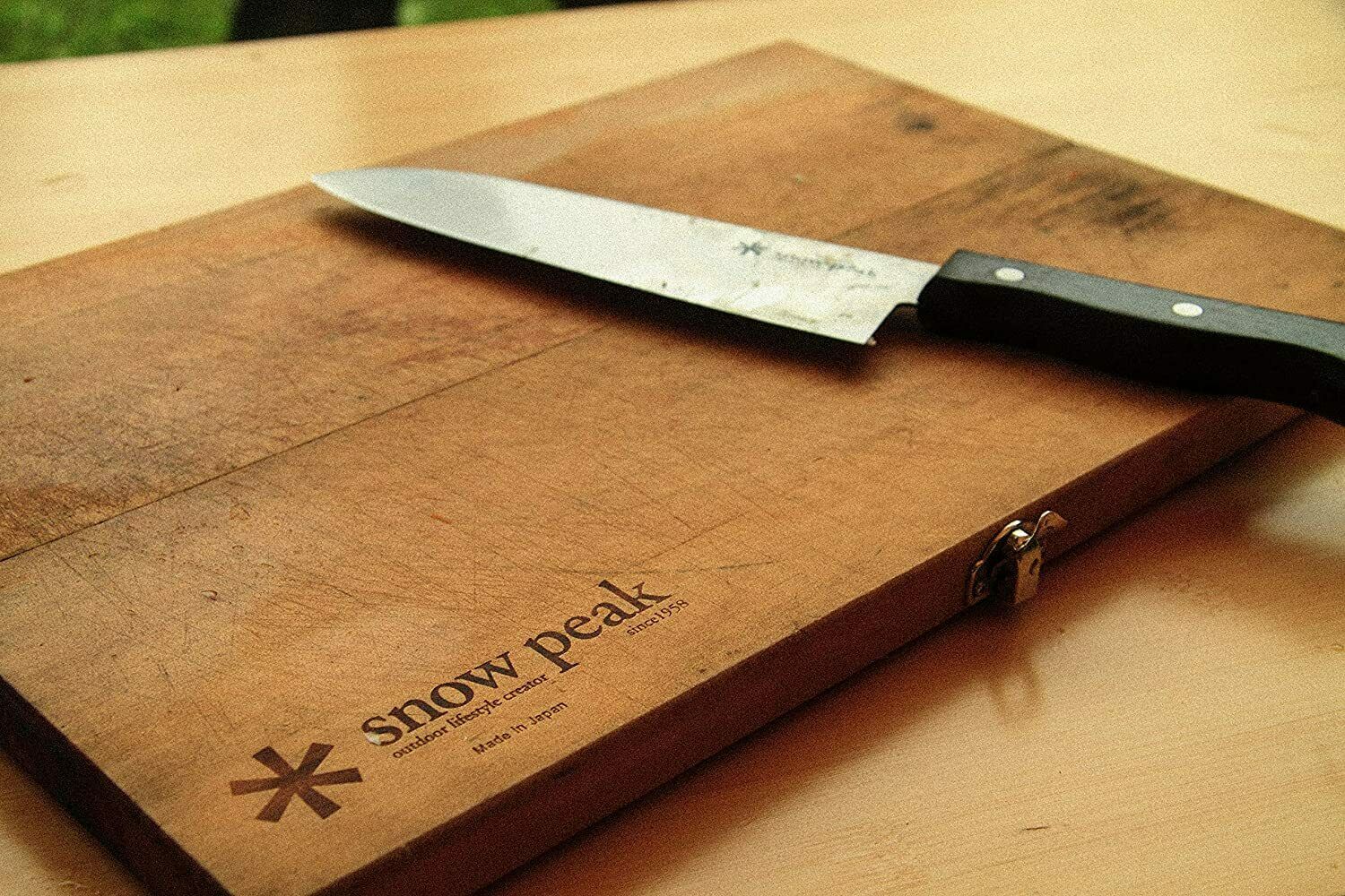 Snow Peak Packable Cutting Board Set CS-208 Cutting Board, Knife, Made in Japan - Fresh Stock Dated January 2026