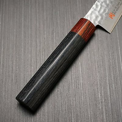 Japanese SETO ISEYA Hammered Damascus VG10 Small Santoku Knife Seki Japan I-8 - Fresh Stock Dated January 2026