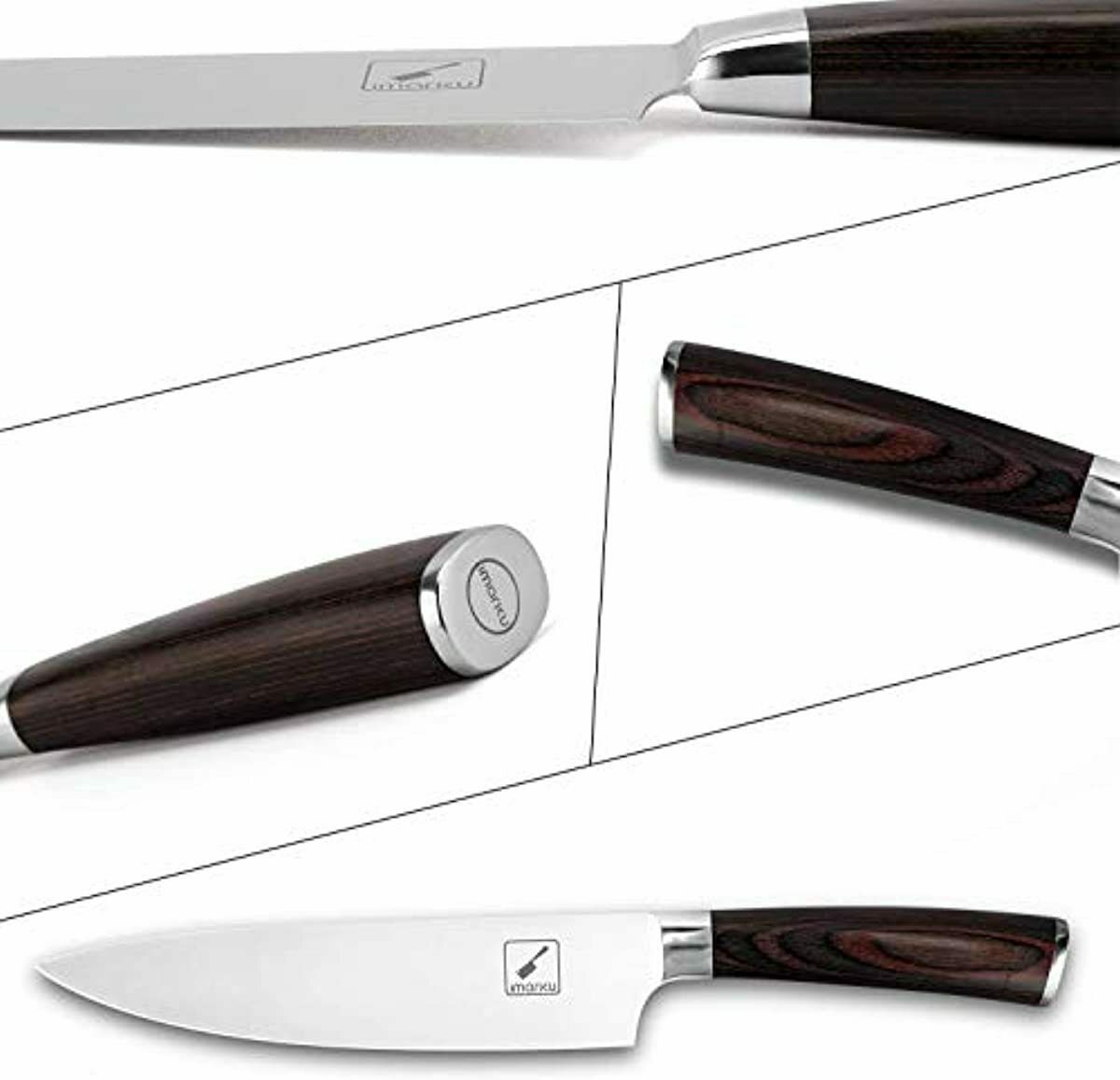 imarku Chef Knife - Pro Kitchen Knife 8 Inch Chef's Knives High Carbon German St - Fresh Stock Dated February 2026