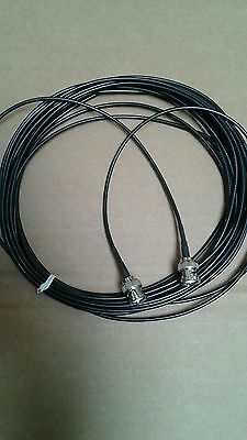 US MADE   BNC Male TO BNC Male  RG-174  coax  cable  30 ft  50 ohm - Fresh Stock Dated December 2025