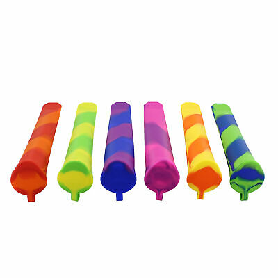 7Penn Ice Pop Molds Popsicle Molds - 6 Pc Silicone Frozen Yogurt Tubes with Lids - Fresh Stock Dated January 2026