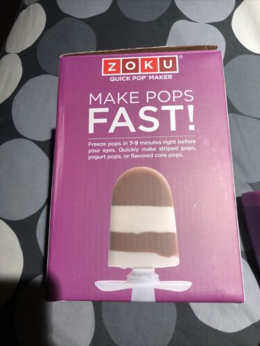 Zoku Single Quick Pop Maker Purple Open Box Complete W/Manual. NO RESERVE! - Fresh Stock Dated February 2026